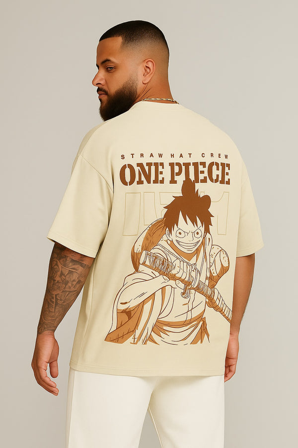 Men's Oversized Anime T-Shirt | Cotton Blend Printed T-Shirt for Men | Casual Streetwear Loose Fit T-Shirt